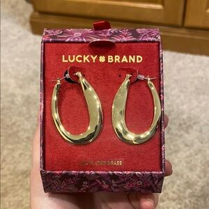 Lucky Brand Gold Hoop Earrings